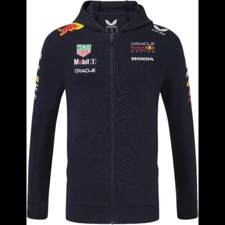 Castore Red Bull Racing F1 2025 Team Full Zip Hooded Sweatshirt