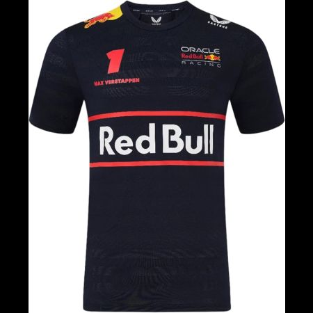 Red Bull Racing F1 Men's 2025 Max Verstappen Team T-Shirt- Navy